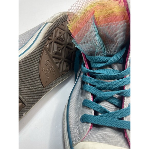 Women’s Converse Shoes Size 3 Multicolor Fun Shoes In Excellent Condition - Picture 10 of 16